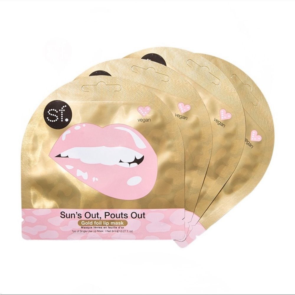 3/$20💗 SF Glow Sun's Out Pout's Out Gold Foil Lip Mask -
4-Pack